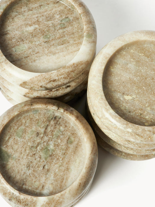 Orta Marble Candle Holders, Set of 2