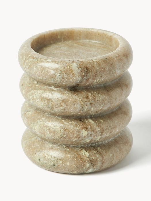 Orta Marble Candle Holders, Set of 2