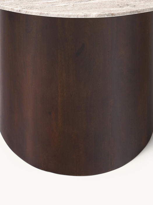 Abby Round Marble Dining Table, Ã 120 cm