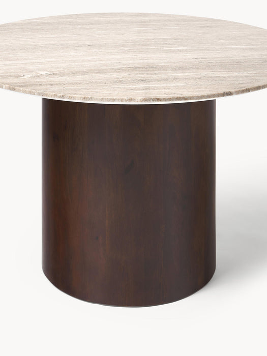 Abby Round Marble Dining Table, Ã 120 cm