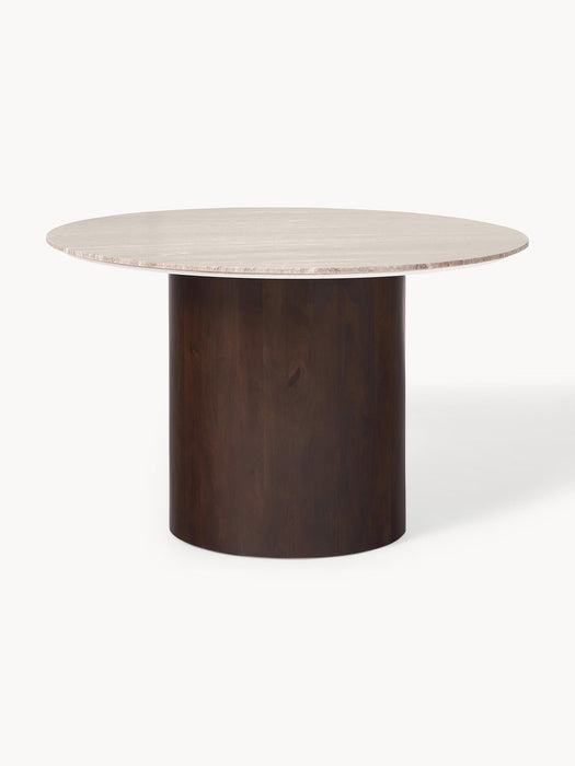 Abby Round Marble Dining Table, Ã 120 cm