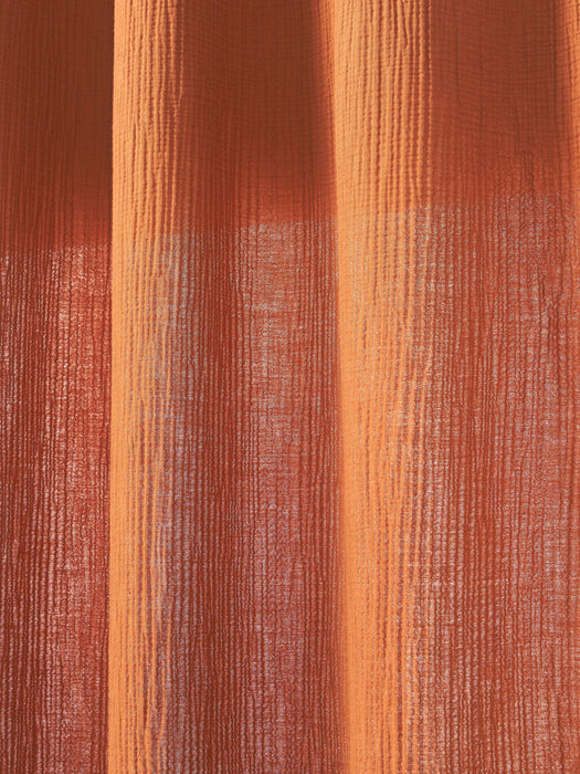 Malvina Sheer Muslin Rod Pocket Curtains, Set of 2, W 130 cm