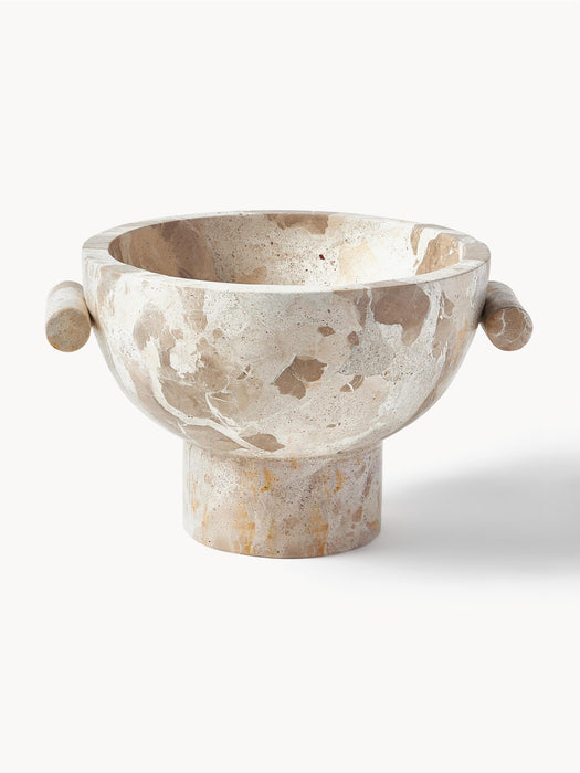 Marble Decorative Bowl Fossil H 15 cm
