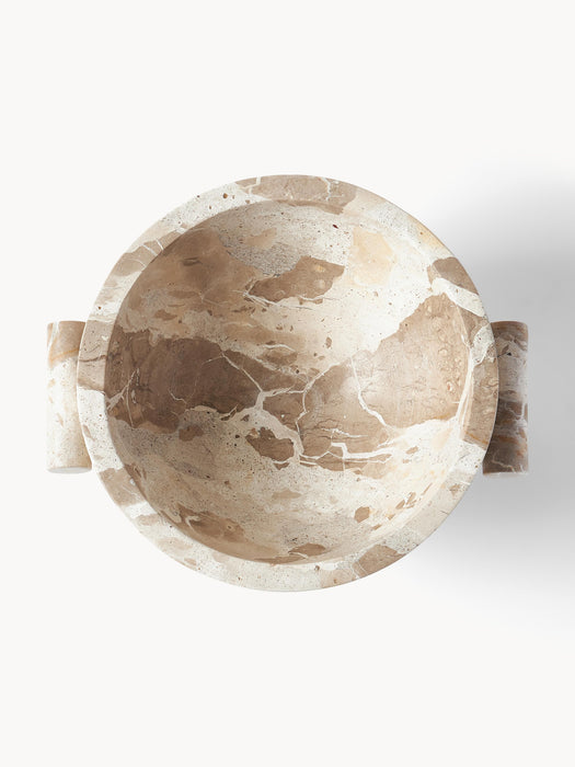 Marble Decorative Bowl Fossil H 15 cm