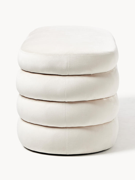 Velvet Upholstered Bench Alto with Storage Space