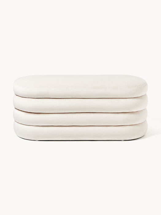 Velvet Upholstered Bench Alto with Storage Space