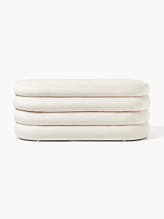 Velvet Upholstered Bench Alto with Storage Space