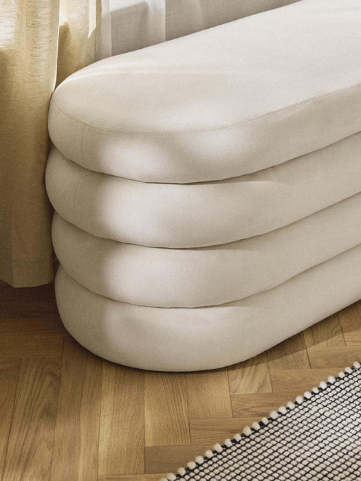 Velvet Upholstered Bench Alto with Storage Space