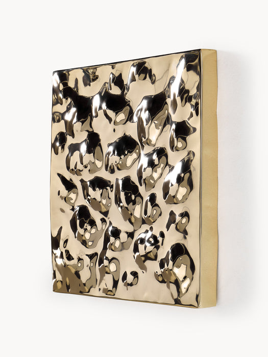 Wall Objects Splash with Hammered Surface Set of 2