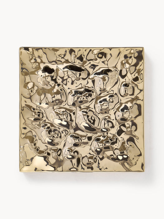 Wall Objects Splash with Hammered Surface Set of 2