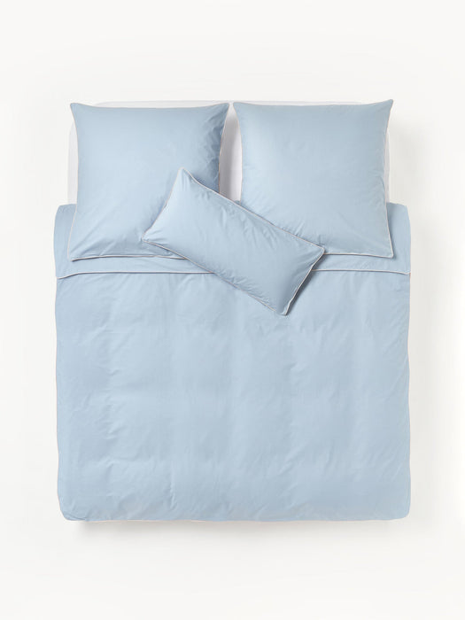 Daria Cotton Percale Duvet Cover with Piping