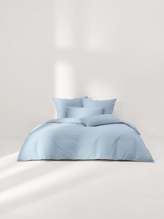 Daria Cotton Percale Duvet Cover with Piping