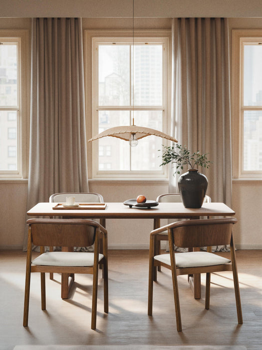Nik Oak Wood Dining Table, in various sizes