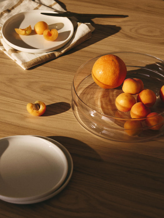 Mouth-Blown Serving Bowl Bubbly