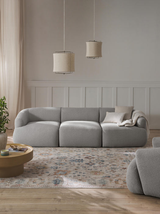 Modular Boucl Sofa Sofia 3-seater