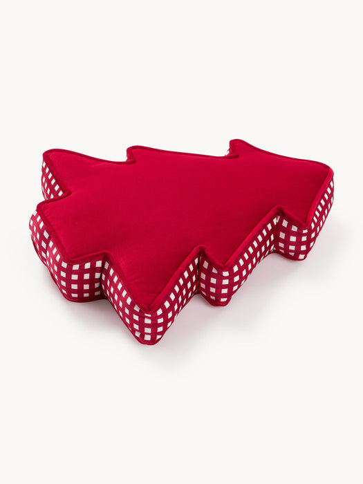 Ziva Velvet Christmas Tree Decorative Cushion
