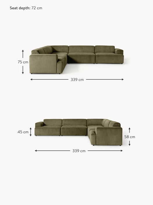 Corner Sofa Melva 4-seater