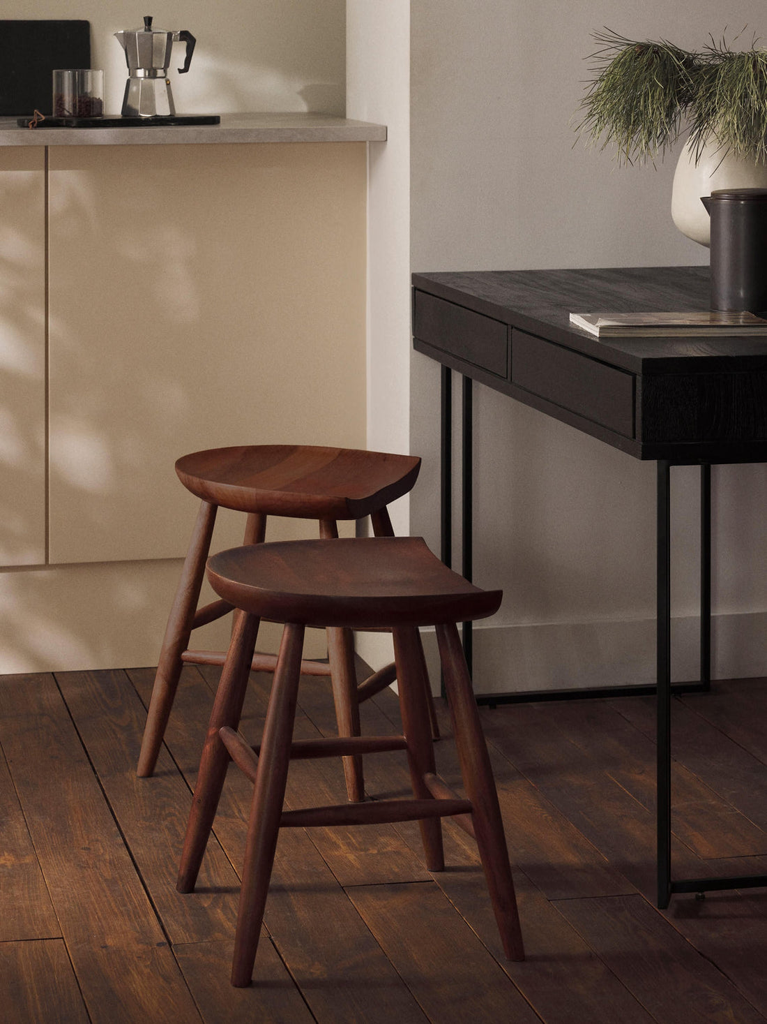 Nino Mango Wood Stool
