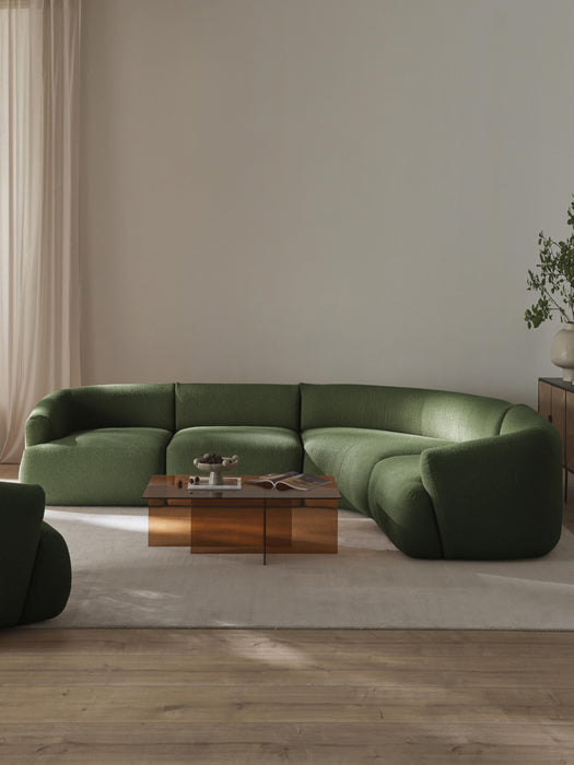 Modular Boucl Corner Sofa Sofia 4-seater