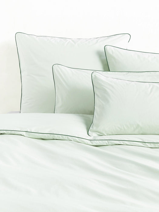 Cotton Percale Duvet Cover Daria with Piping