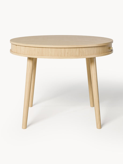 Calary Round Dining Table with Storage Space, in various sizes