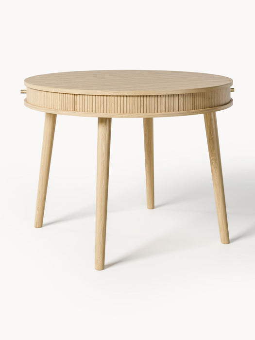 Calary Round Dining Table with Storage Space, in various sizes