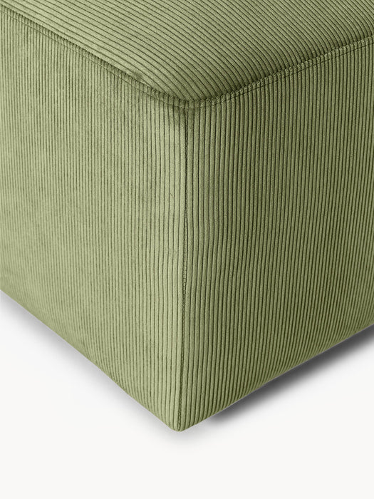 Corduroy Ottoman Melva W 99xD 42 cm