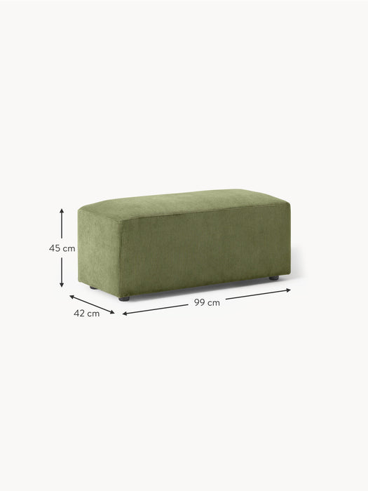 Corduroy Ottoman Melva W 99xD 42 cm