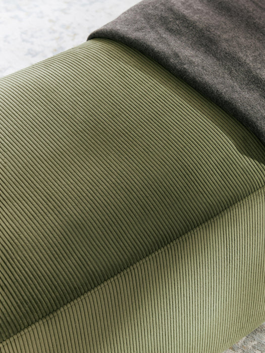 Corduroy Ottoman Melva W 99xD 42 cm