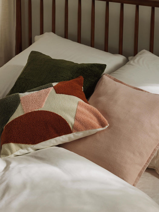 Cotton Cushion Cover Nomi with Abstract Decoration