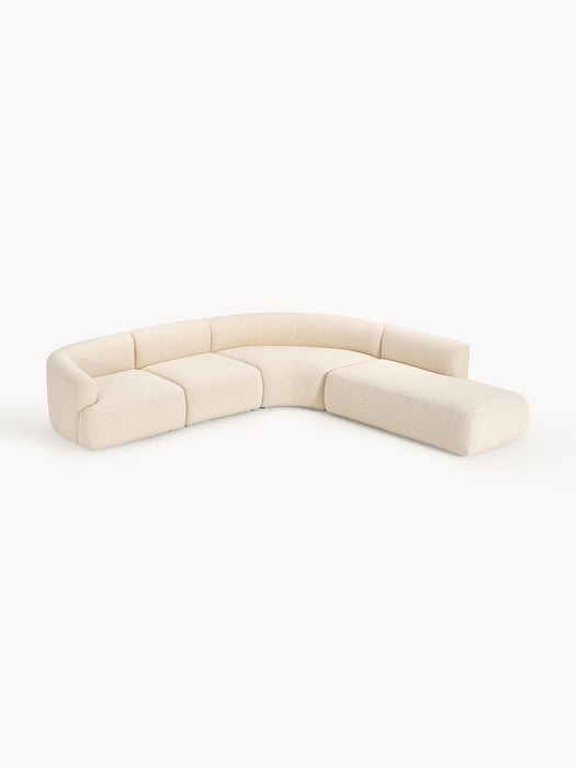 Sofia Modular Bouclé Corner Sofa (4-seater)
