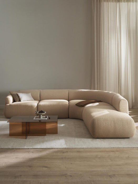 Sofia Modular Bouclé Corner Sofa (4-seater)