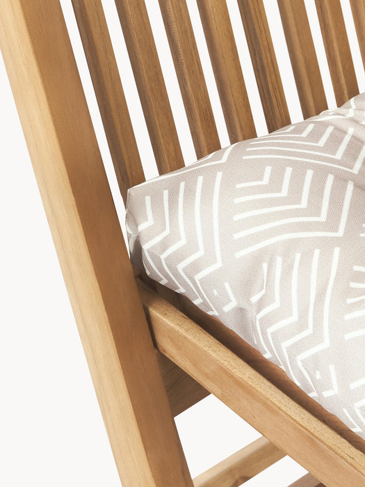 Milano Outdoor Seat Cushion with Graphic Pattern