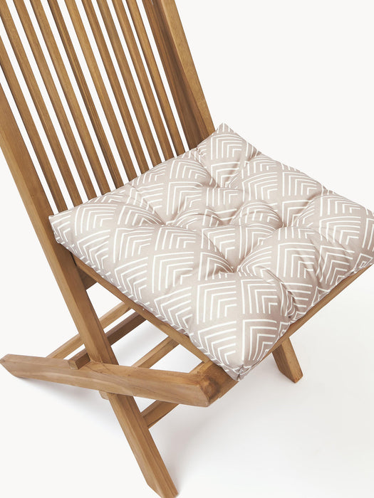 Milano Outdoor Seat Cushion with Graphic Pattern