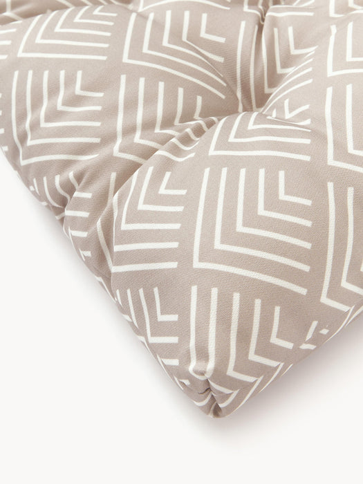 Milano Outdoor Seat Cushion with Graphic Pattern