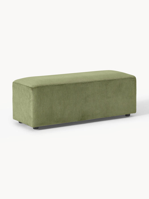 XL Corduroy Ottoman Melva W 116xD 42 cm