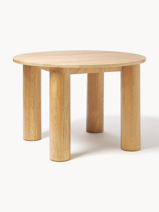 Ohana Round Oak Wood Dining Table, Ã 120 cm