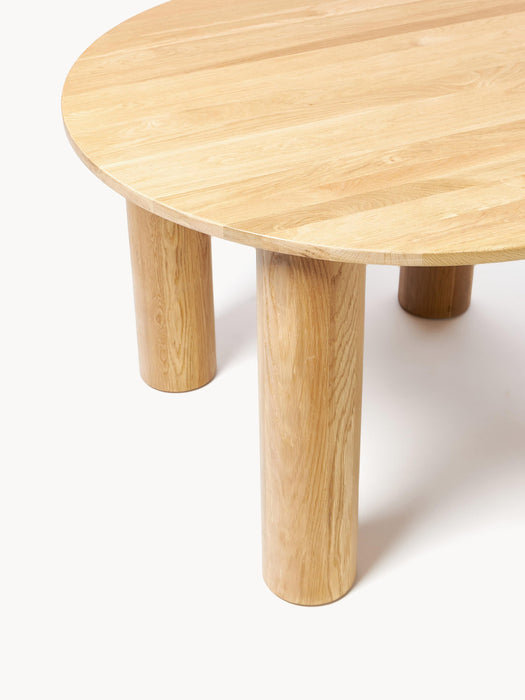 Ohana Round Oak Wood Dining Table, Ã 120 cm