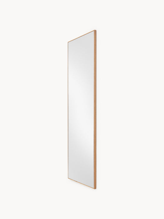 Full-Length Wall Mirror Avery with Oak Wood Frame