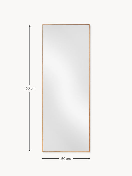Full-Length Wall Mirror Avery with Oak Wood Frame