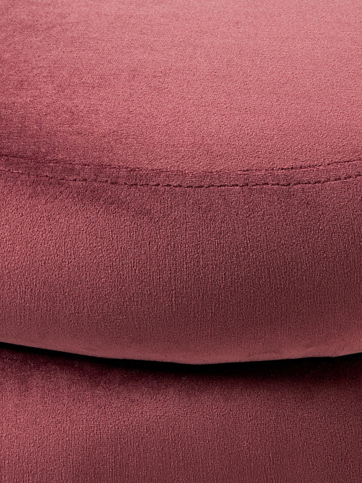 Small Velvet Upholstered Bench Alto with Storage Space