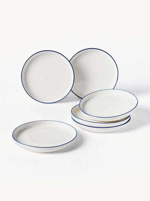 Porcelain Tableware Set Facile 6 People Set of 18