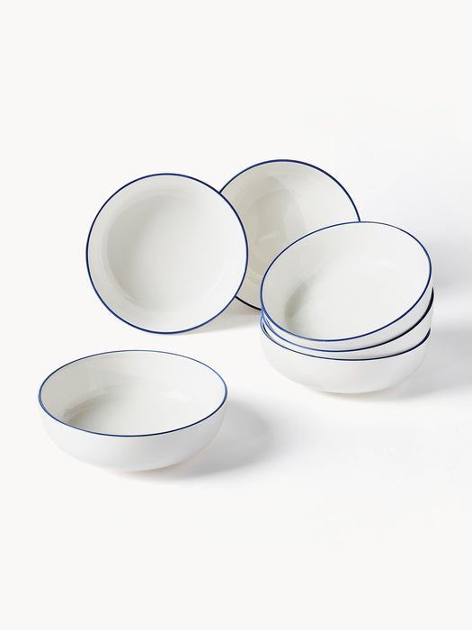Porcelain Tableware Set Facile 6 People Set of 18