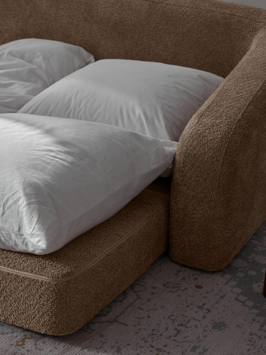 Teddy Boucl Sofa Bed Eliot 3-seater
