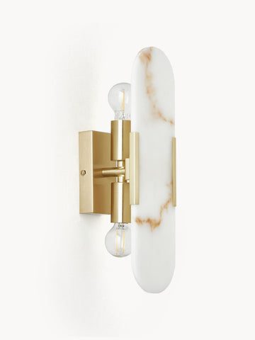 Galene Marble Effect Wall Lamp