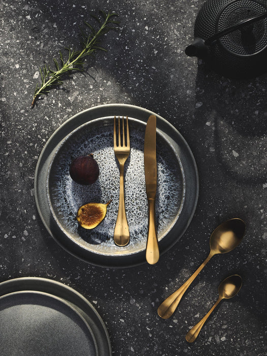 Pam Handmade Tableware Set with Reactive Glaze, 4 People, Set of 12