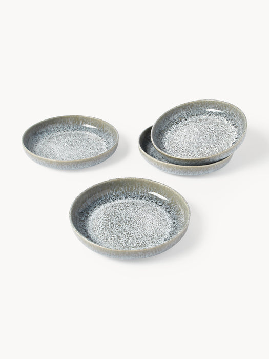 Handmade Tableware Set Pam with Reactive Glaze 4 People Set of 12