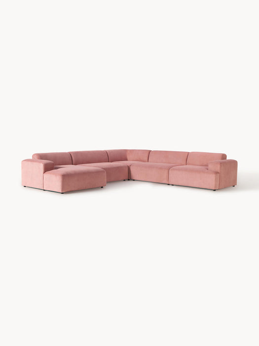 Melva XL Corduroy Corner Sofa