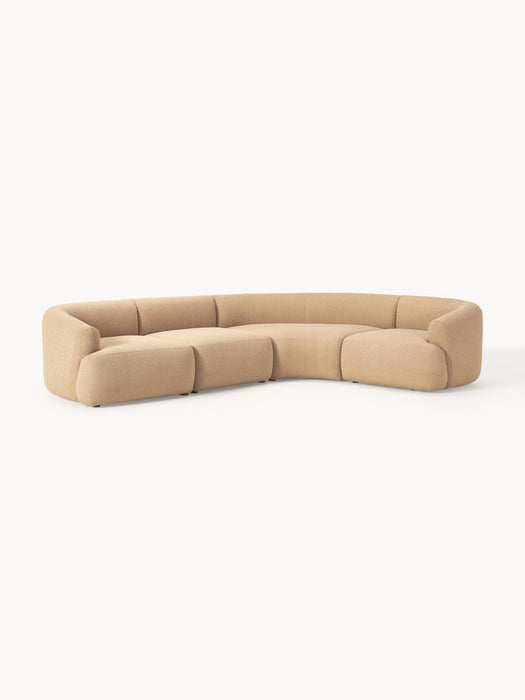 Sofia Modular Bouclé Corner Sofa (4-seater)