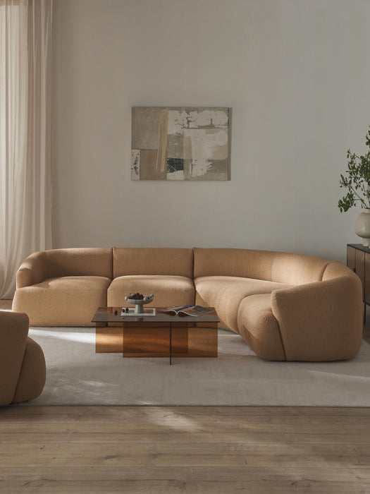 Modular Boucl Corner Sofa Sofia 4-seater